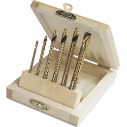 Informations techniques Diamètre de perçage : 3 mm, 4 mm, 5 mm, 6 mm, 6.5 mm, 8 mm Mandrin porte-outil (perceuse) : tige cyli ...