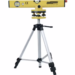 Brüder Mannesmann - M81125 Niveau à bulle laser avec pied 40 cm 30 m 0.5 mm/m