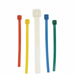 BRÜDER MANNESMANN M13050, Attache-câble à entrée parallèle, Bleu, Vert, Rouge, Blanc, Jaune, 300 pièce(s)