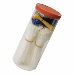 BRÜDER MANNESMANN M13050 serre-câbles Attache-câble à entrée parallèle Bleu, Vert, Rouge, Blanc, Jaune 300 pièce(s)