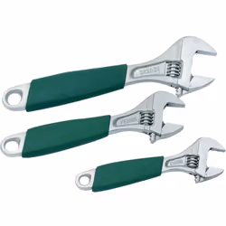 Informations techniques Matériau : acier Poids : 1 kg Propriété du matériau : chromé, mat Taille (métrique) : 18 mm, 24 mm, 3 ...