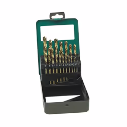 Brüder Mannesmann Jeu de forets hélicoïdaux HSS Cobalt 19 pcs