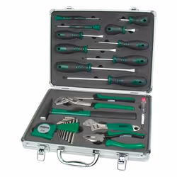 Ensemble doutils 24 pièces - BRÜDER MANNESMANN - Tournevis pince marteau clés Allen et plus