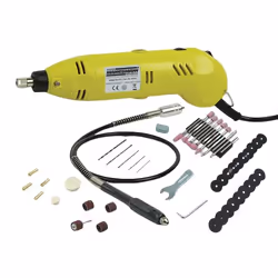 BRÜDER MANNESMANN M92571 meuleuse à matrices et droite Meuleuse droite 30000 tr/min Noir, Jaune 130 W