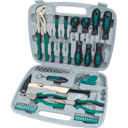 Brüder Mannesmann Ensemble d'outils 57 pcs Vert 29057
