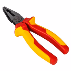BRÜDER MANNESMANN M10602, Pinces d'électricien, Sulfate de chondroïtine, PVC, Orange, Jaune, 1500 V