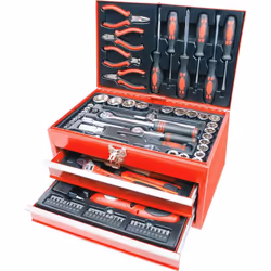 Description générale Cette boîte à outils complète de 155 pièces est conçue pour les bricoleurs et les passionnés de bricolag ...