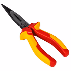 BRÜDER MANNESMANN M10604, Pince à long bec, Sulfate de chondroïtine, PVC, Orange, Jaune, 1500 V