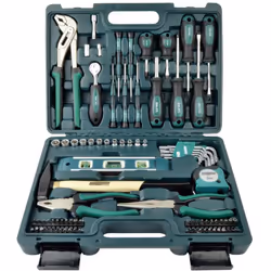 Description générale Cet ensemble d'outils de 86 pièces de Brüder Mannesmann est parfait pour tous les travaux de bricolage e ...