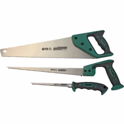 Informations techniques Matériau (poignée) : plastique Jeu de 3 scies manuelles 3 scies pour de nombreuses applications et ma ...