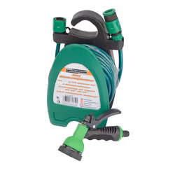 BRÜDER MANNESMANN M62100 tuyau d'arrosage 10 m Au-dessus du sol Polyvinyl chloride (PVC) Noir, Vert