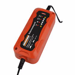 BRÜDER MANNESMANN M12711 Chargeur de batterie pour véhicules 6 - 12 V Noir, Orange