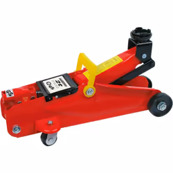 Cric hydrolique, 2 T, carrossable - MANNESMANN - M01802 Capacité de charge 2 t• 2 roulettes pivotantes