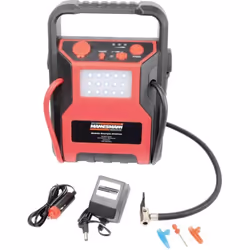 Description générale La station d'alimentation mobile 12 V de Brüder Mannesmann est un chargeur de batterie multifonctionnel, ...