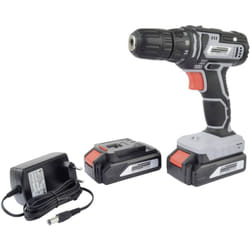 Perceuse-visseuse sans fil Brüder Mannesmann M17690 20 v 1.5 Ah Li-Ion + 2 batteries, + chargeur, + mallette