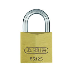 Abus - Cadenas à clé laiton 65 varie laiton massif - Largeur du coffre : 25 mm - Hauteur de l'anse : 13 mm
