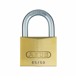 ABUS 65/50 kd., Cadenas conventionnel, Verrouillage par clé, fermeture différente, Laiton, Laiton, Acier trempé