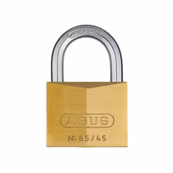 Cadenas a clé série 65 laiton 45mm Abus Boîtier en laiton massif anse en acier cémenté avec technologie NANO PROTECT™ pièces  ...