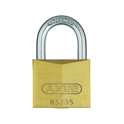 Cadenas à clé LAITON 65 VARIE laiton massif - Largeur du coffre : 35 mm - Hauteur de l'anse : 19 mm - ABUS