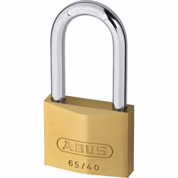 ABUS 65/40HB40 KD, Cadenas conventionnel, Verrouillage par clé, fermeture différente, Laiton, Laiton, Acier trempé