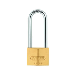 Abus - Cadenas à clé 65/HB laiton massif anse en acier cémenté avec technologie nano Protect - Largeur du coffre : 50 mm - Hauteur de l'anse : 80 mm