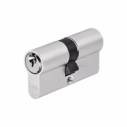 fonction d'urgence et de danger et clé profilée double cylindre profilé massif en aluminium spécial TITALIUM™ Accès avec clé  ...
