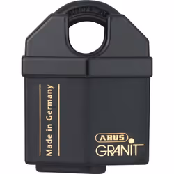 Le cadenas GRANIT Plus de la marque Abus se distingue par son corps et son anse fabriqués en acier durci spécial, une formula ...
