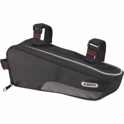 ABUS Basico ST 5200, Selle, Sacoche pour bicyclette, Velcro, Noir, 1,2 L, 255 mm