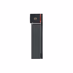 ABUS Bordo 5700/80, Verrou pliable, Noir, Silicone, Acier, Clé, 800 mm