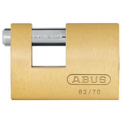 Abus - Cadenas rectangulaire laiton 82 Jaune/Doré 70,5 70,5
