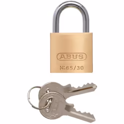 Cadenas - Abus - Série 65 - Laiton massif - Anse acier cémenté - 30 mm