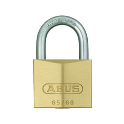 Abus - Cadenas à clé 65/60KA6601 laiton massif - Largeur du coffre : 60 mm - Hauteur de l'anse : 35 mm