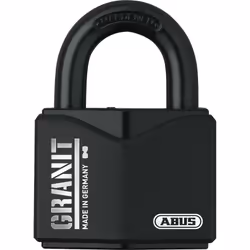 ABUS 37/55HB75, Cadenas conventionnel, Verrouillage par clé, fermeture différente, Noir, Acier, Acier trempé