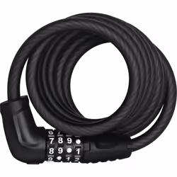 ABUS 5510C, Antivol, Noir, Acier, Combinaison à 4 chiffres, CE, 1 cm
