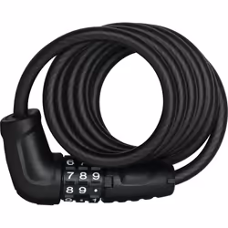 ABUS 4508C, Antivol, Noir, Acier, Combinaison à 3 chiffres, 8 mm