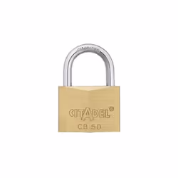 Cadenas économique laiton Citadel 50mm Abus Corps en laiton massif double verrouillage par pêne sur anse en acier cémenté liv ...