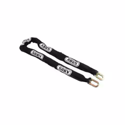 Abus - Chaîne antivol 140 cm Ø 10 mm Noir - 10KS170 BLACK - Chaine en acier cémenté. - Gainage en textile pour la protection ...