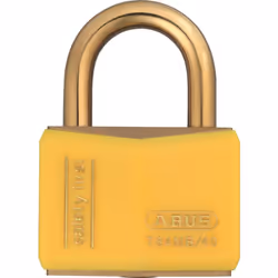 Cadenas de sécurité Spécial MARINE . Boitier et anse en laiton massif . Double verrouillage de l'anse : droite et gauche. Piè ...