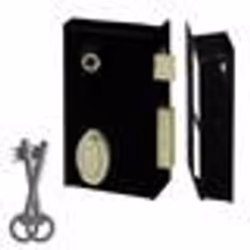 Serrure en applique - ABUS - SA V F PDT 70x110 D - Verticale - Coffre noir - 1 point de verrouillage