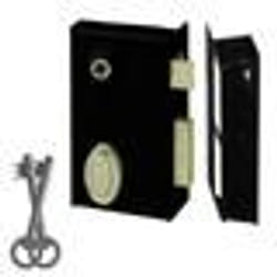 Serrure en applique - ABUS - SA V F PDT 70x110 D - Verticale - Coffre noir - 1 point de verrouillage