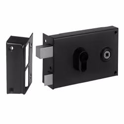 Serrure en applique - ABUS - SA H F PDT 88x140 D - Acier - Ouverture gauche - Niveau de sécurité 6