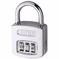 ABUS 160/40, Cadenas conventionnel, Verrouillage à combinaison, Passe-partout, Argent, Acier inoxydable, Acier inoxydable