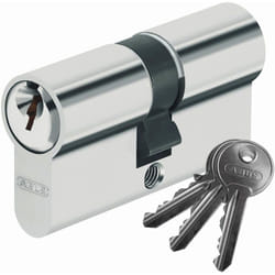 Cylindre de porte Abus E50 30x30 Barillet de serrure double entrée 3 cles