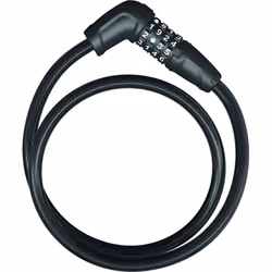 ABUS 6412C/85, Antivol, Noir, Combinaison à 4 chiffres, 850 mm, 441 g, 1,2 cm