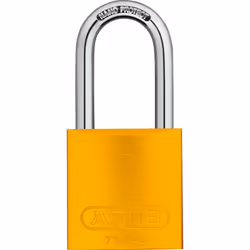 ABUS 72/40HB40, Cadenas conventionnel, Verrouillage par clé, fermeture différente, Jaune, Aluminium, Acier trempé