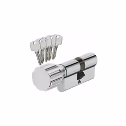 Abus - Cylindre à bouton EC-S 30x40 mm Varié - 5 clés réversibles brevetés - Débrayable (ouverture du cylindre même si une cl ...