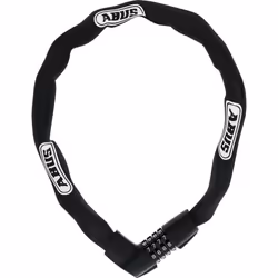 ABUS Tresor 1385, Antivol à chaîne, Noir, Acier, Combinaison à 4 chiffres, 750 mm, 750 g