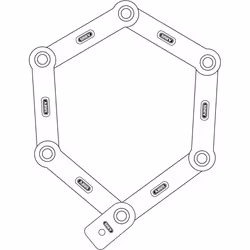 ABUS 6150/85 cadenas et antivol à combinaison Acier Noir