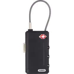 ABUS 148TSA/30 B, Cadenas conventionnel, Verrouillage à combinaison, Valise, Noir, Plastique, 3 cm