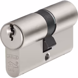 ABUS E60NP 30/30, Oval profile cylinder, Acier inoxydable, 3 pièce(s), 1 pièce(s), DIN EN 1303, DIN 18252, ISO 9001:2008